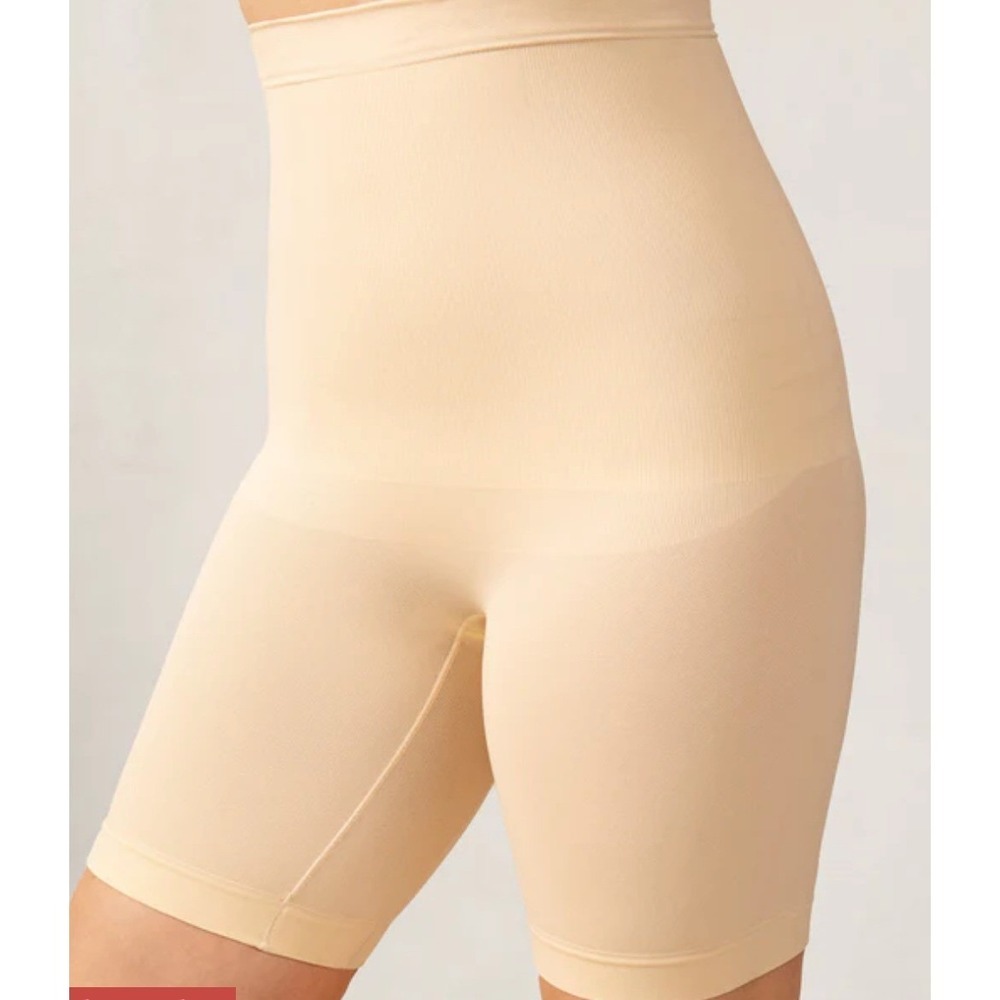 SHARPERMINT Essentials High Waisted High Control Shaper Shorts Beige Nude XL/2XL